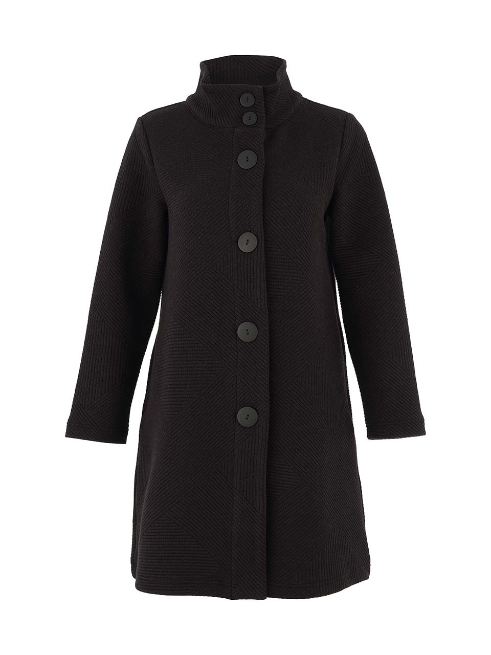 Dolcezza Black Jersey Coatigan 75195
