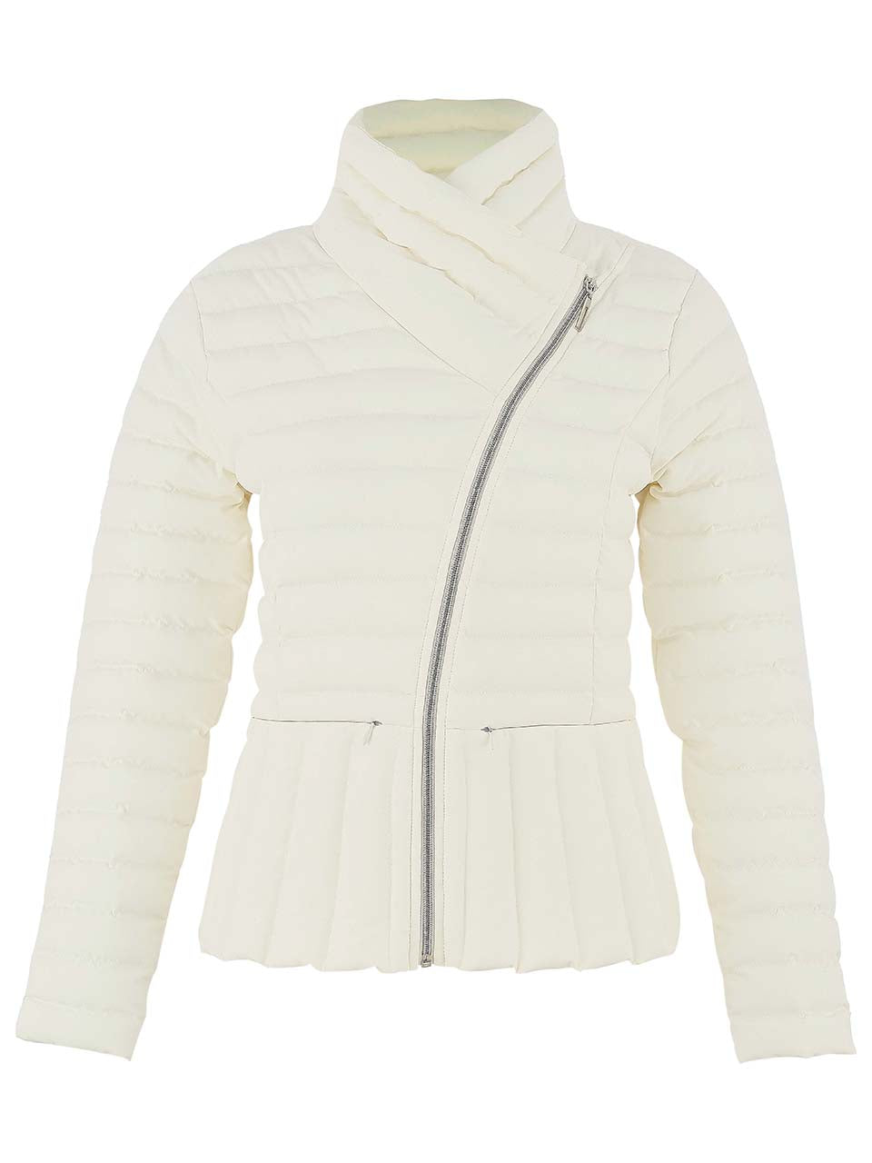 Dolcezza Off White Quilted Jacket 75810