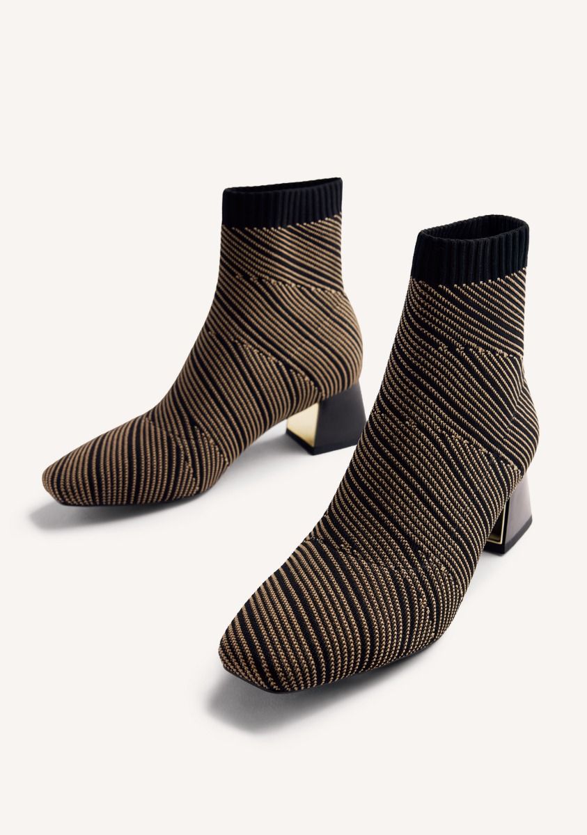 Gioseppo Stripe Elastic Boots Snover