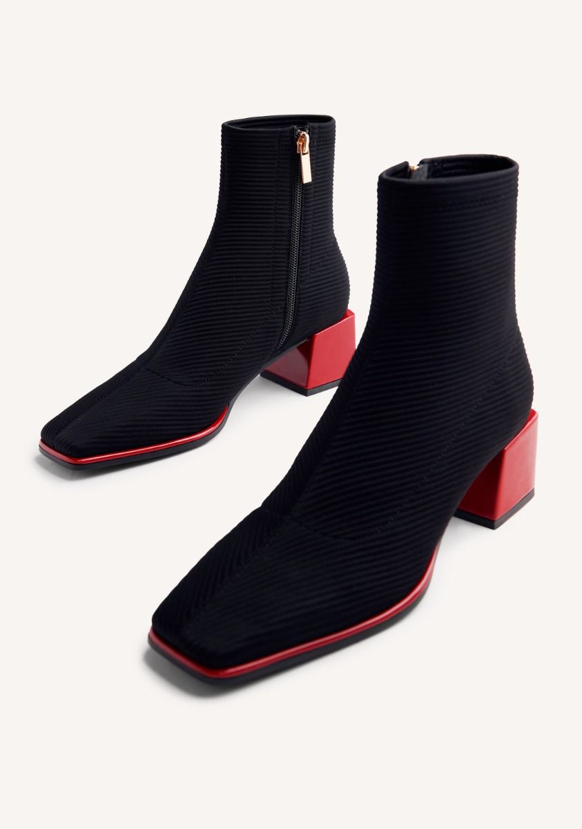 Gioseppo Black Elastic Boots Inger