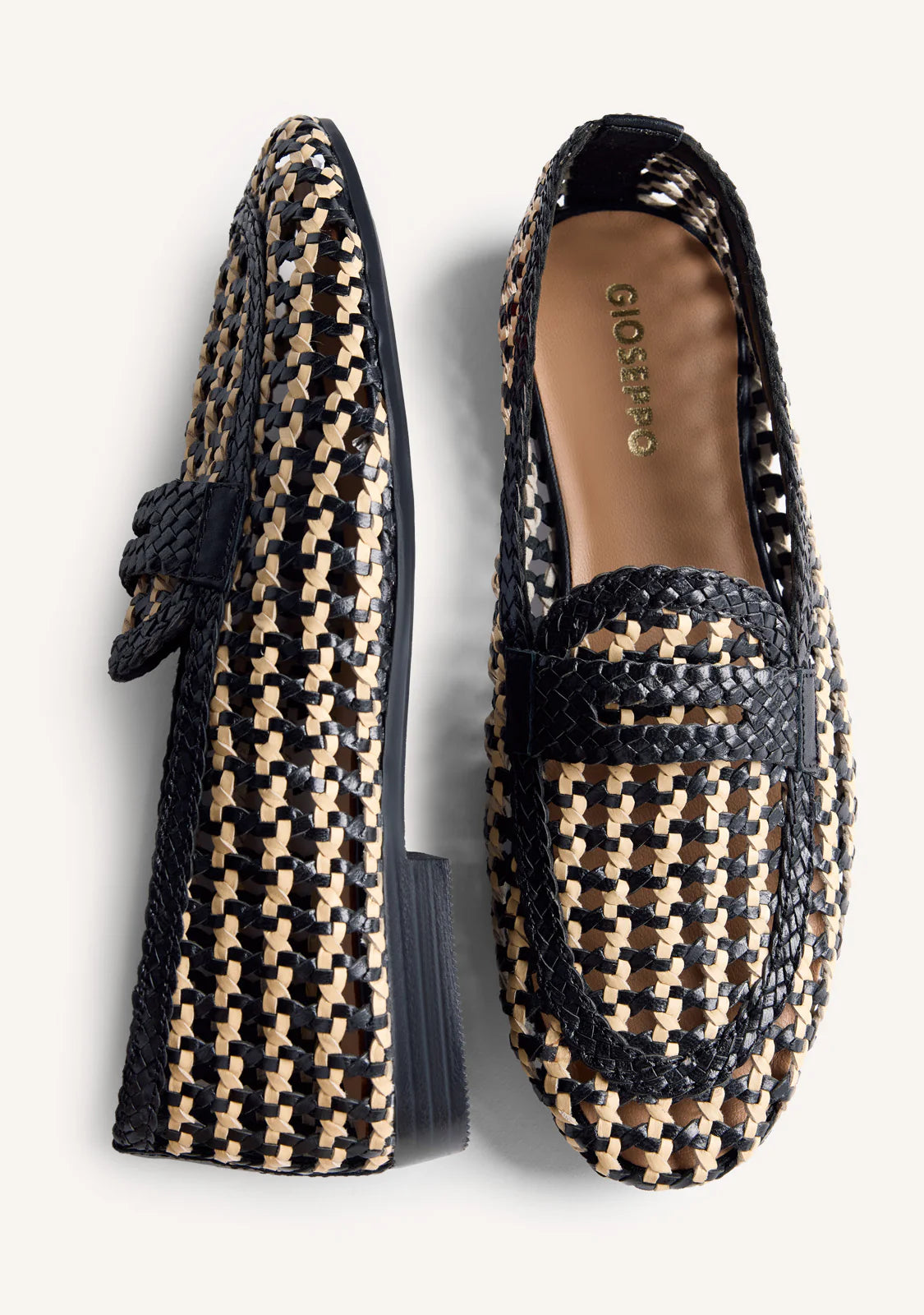 Gioseppo Rafia Woven Loafer Wabasha