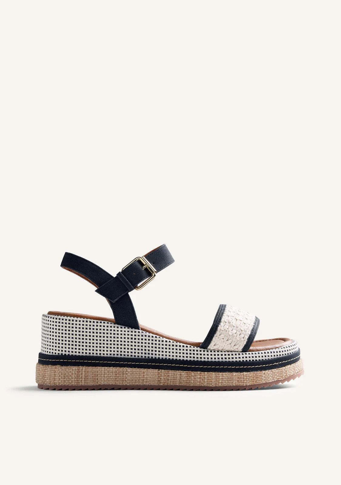 Gioseppo Rafia Wedge Sandal Isoko