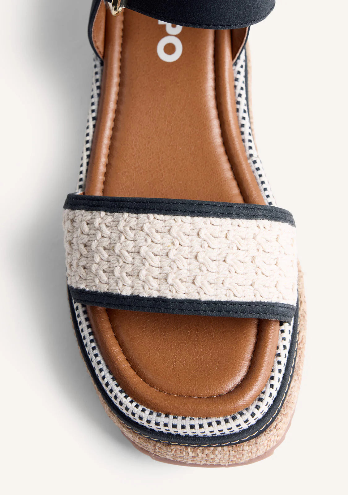 Gioseppo Rafia Wedge Sandal Isoko