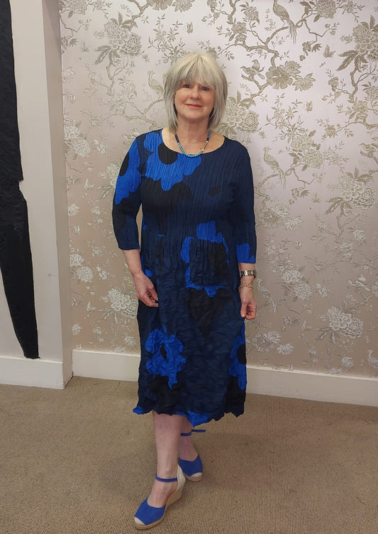 Alquema ADC544 smash dress in indigo way