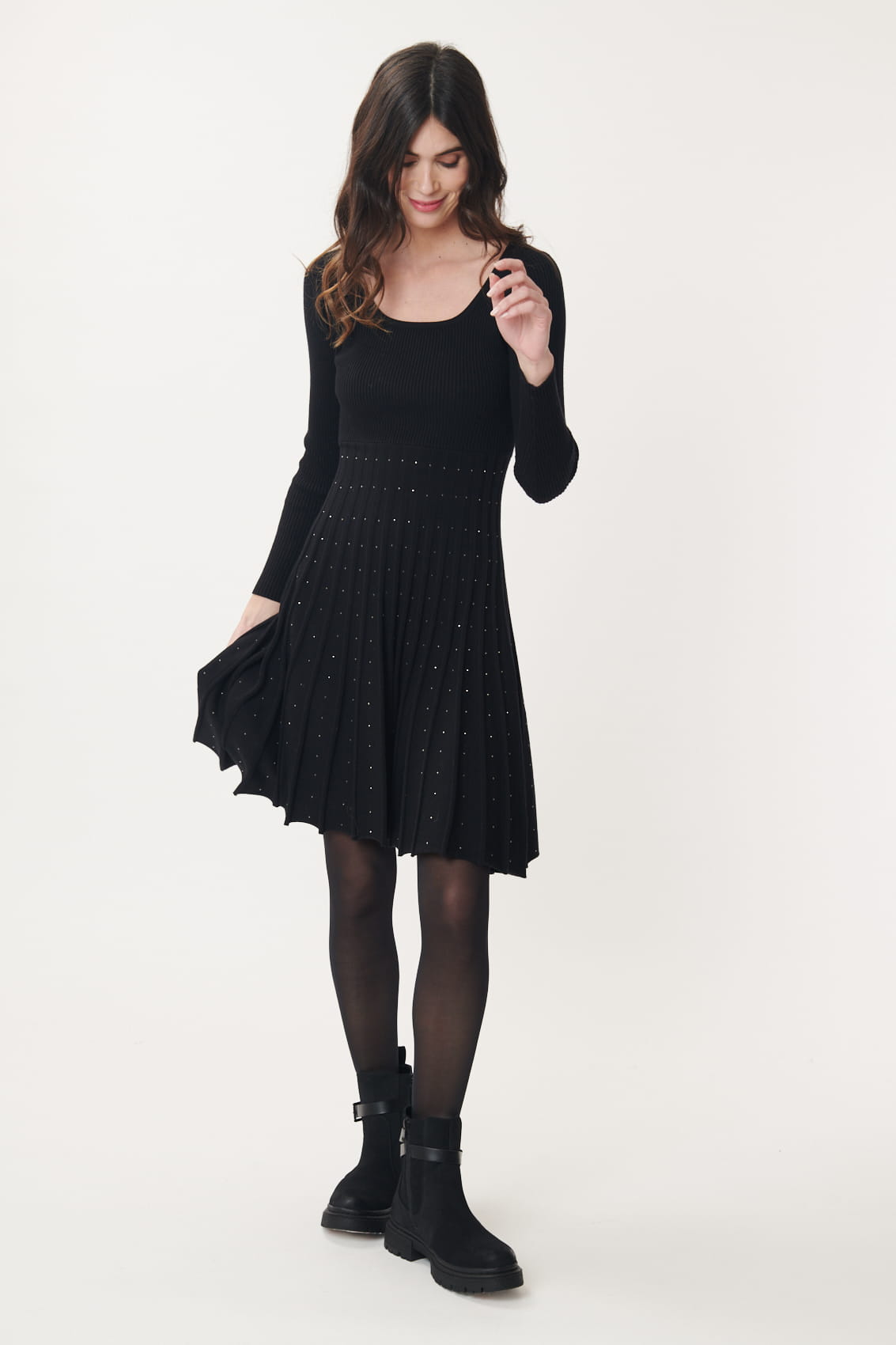 Derhy A-Line Knitted Dress