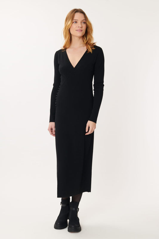 Derhy Knitted Wrap Dress