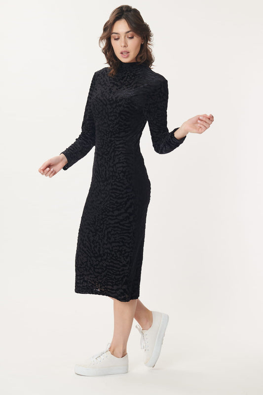 Derhy Velvet Devore Dress