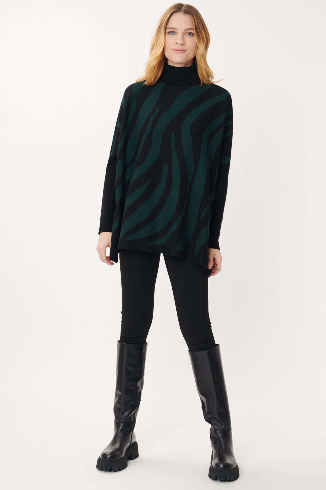 Derhy Zebra Print Sweater