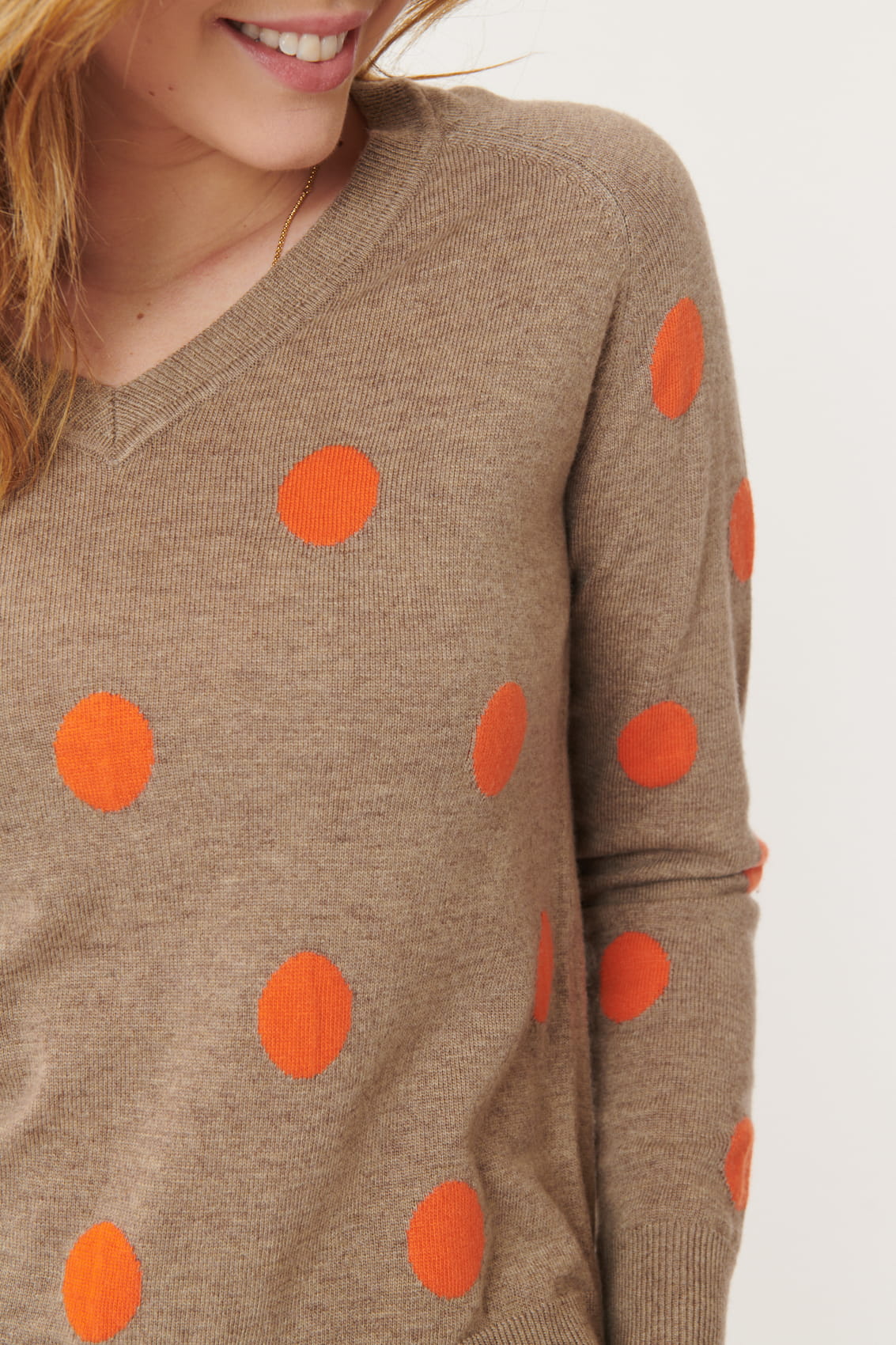 Derhy Spot Front Sweater