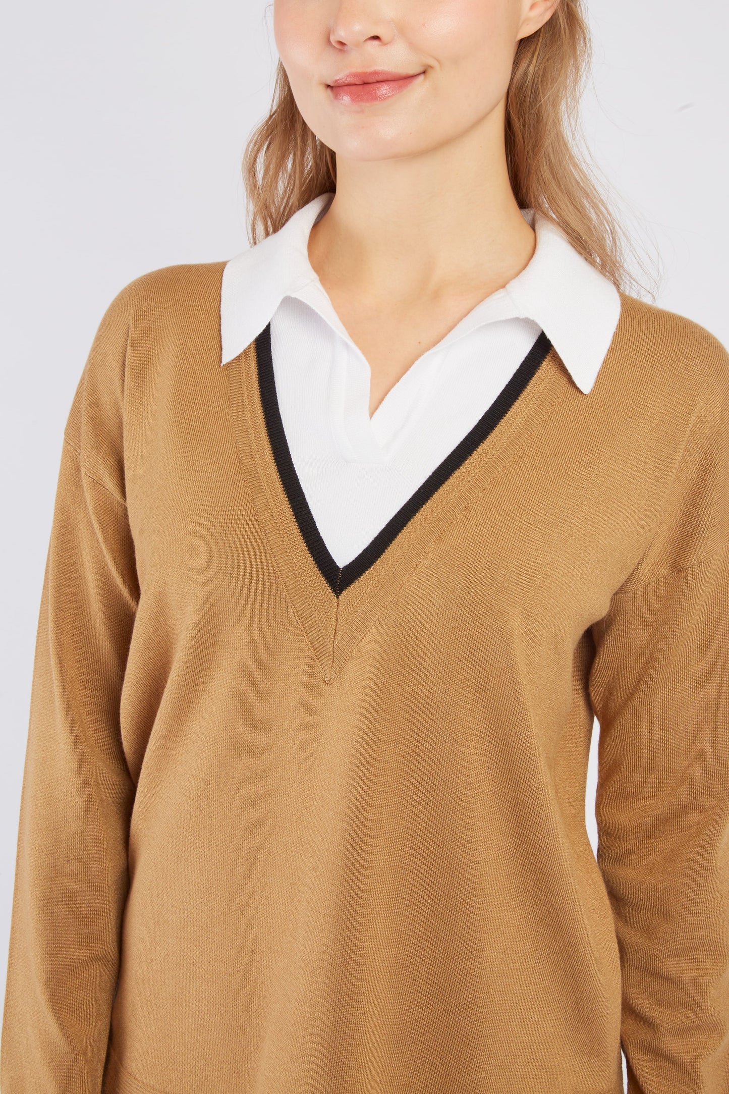 Derhy Camel Sweater Agrippine