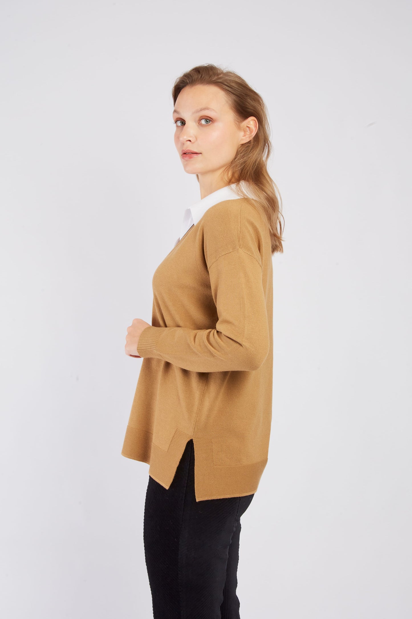 Derhy Camel Sweater Agrippine