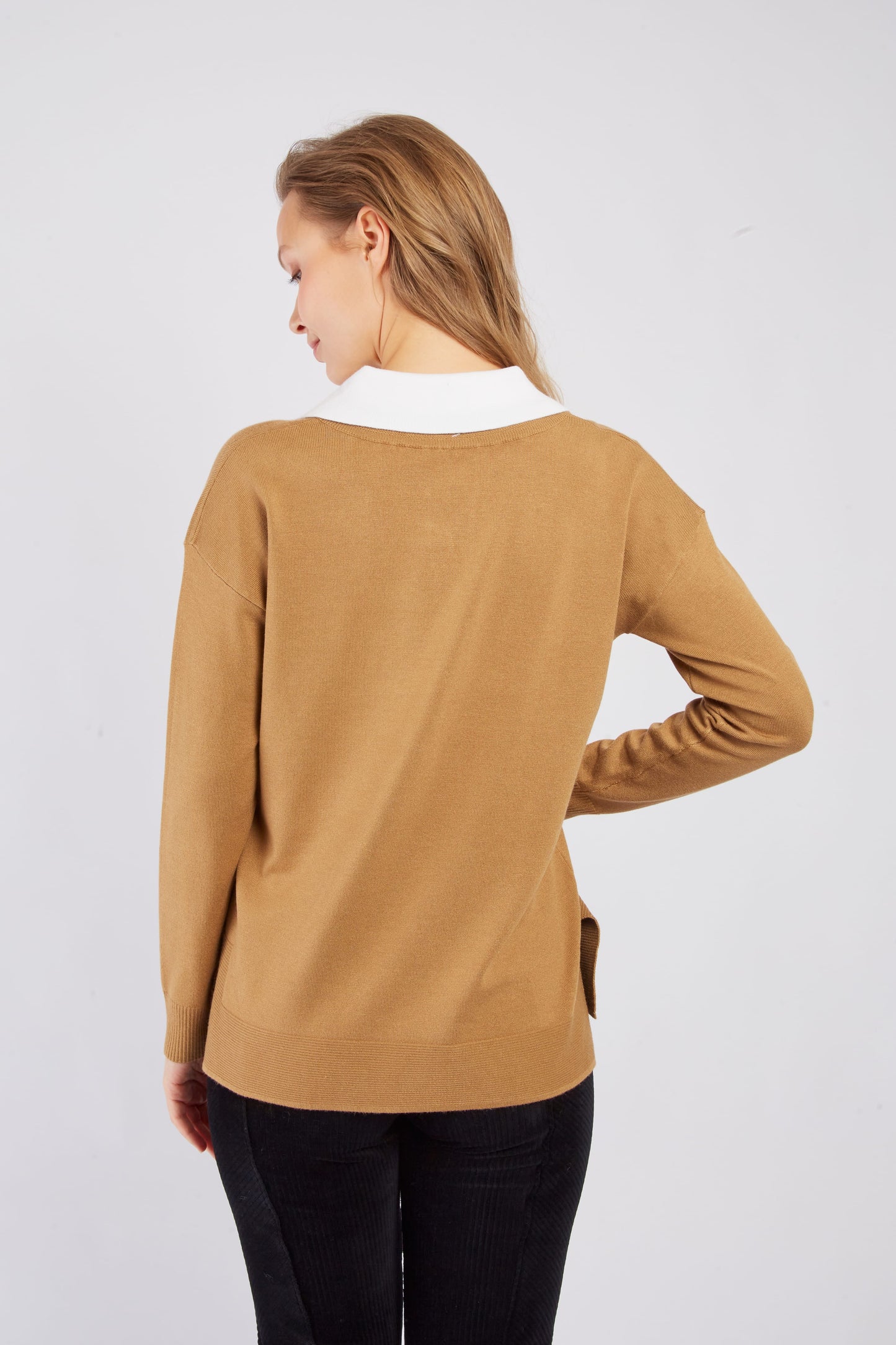 Derhy Camel Sweater Agrippine