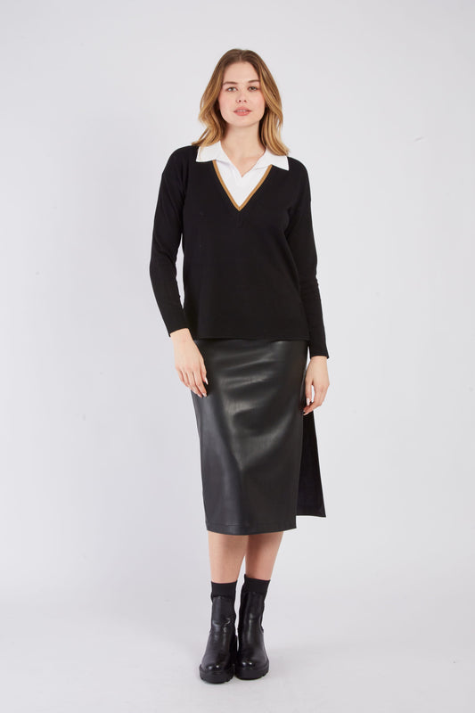 Derhy Black Sweater Agrippine