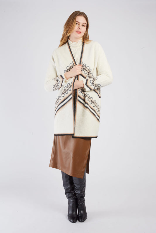 Derhy Ecru Cardigan Belem