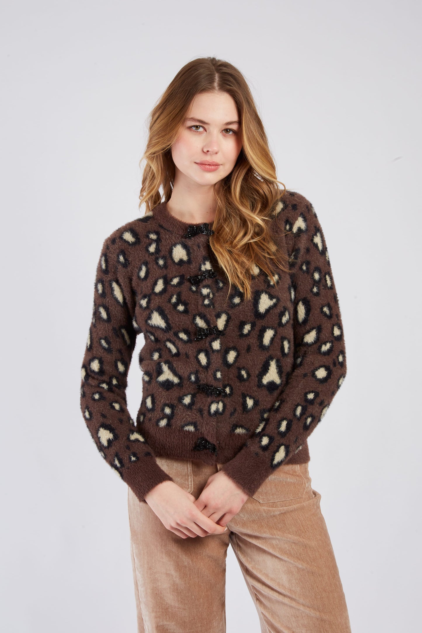 Derhy Brown Cardigan Bethany