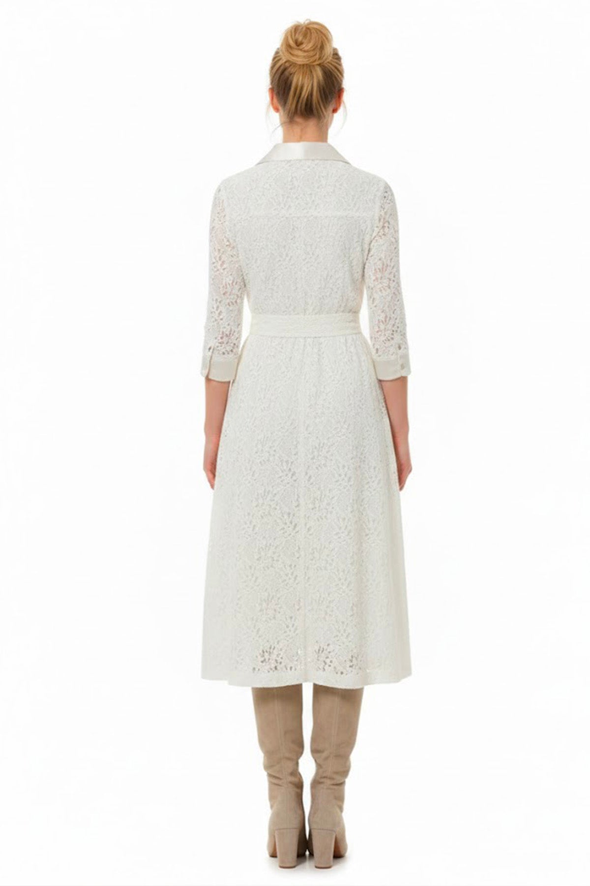 Derhy Cream Lace Dress Aladin