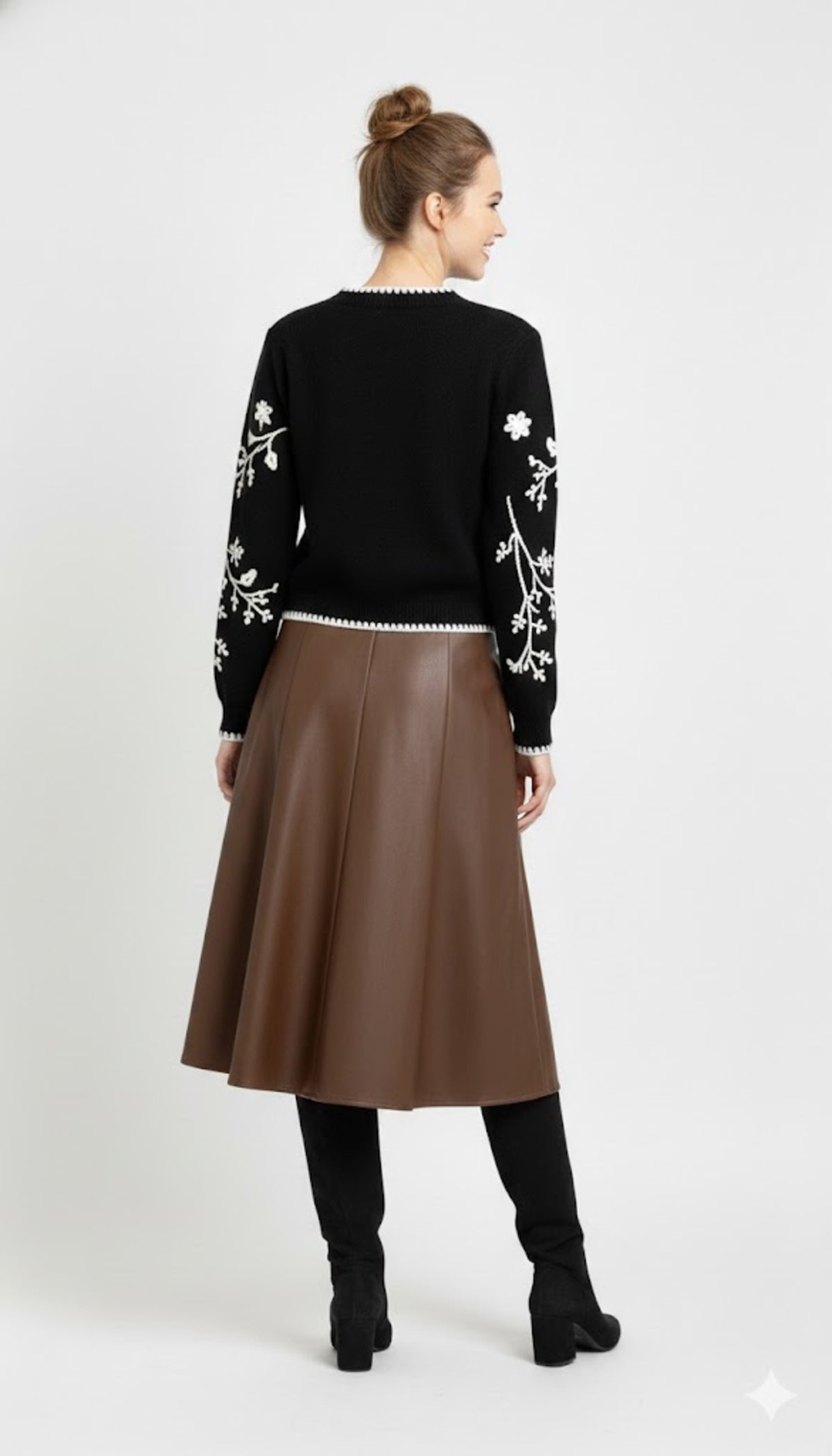 Derhy Faux Leather Skirt Ilona