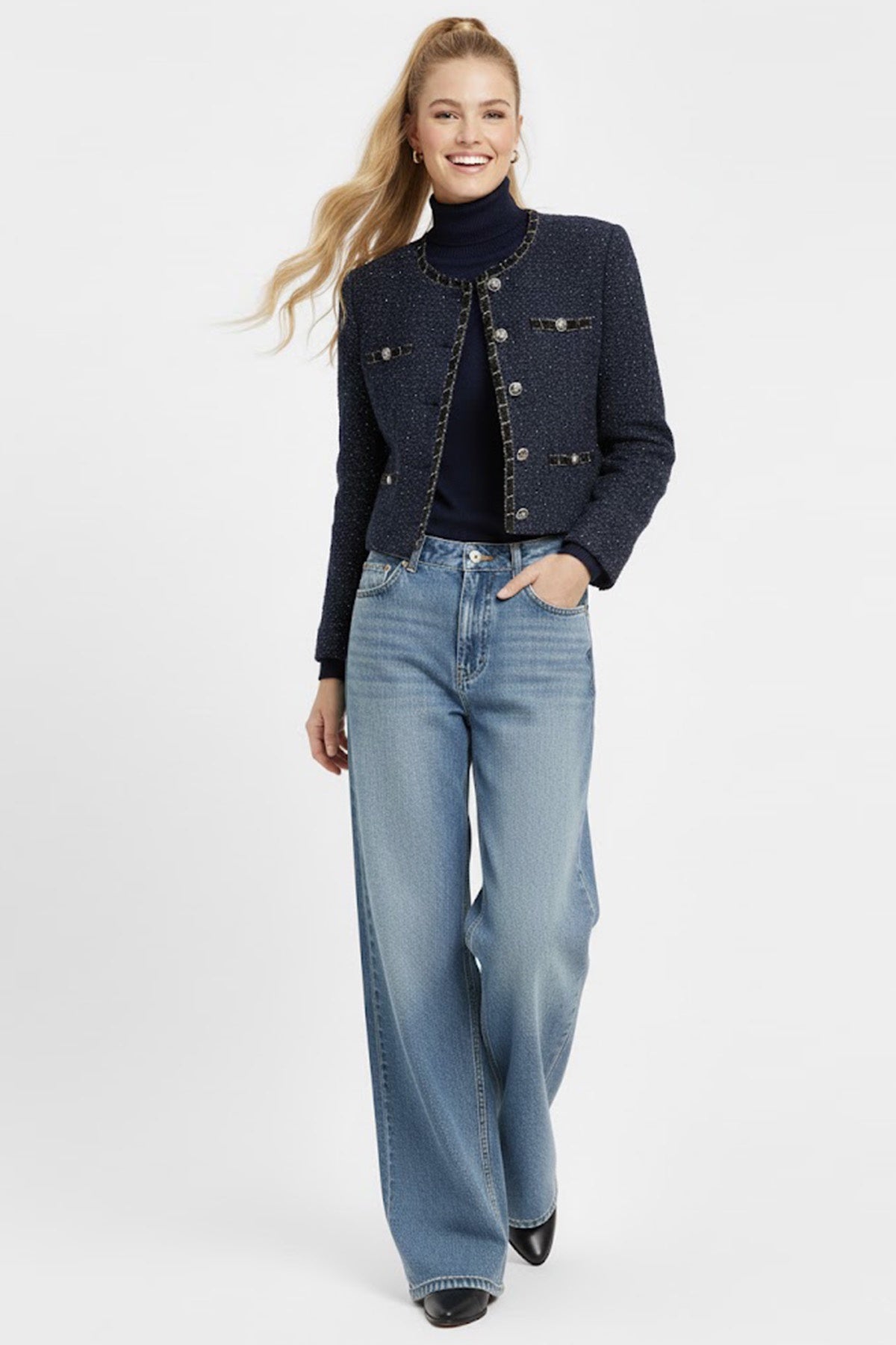Derhy Navy Jacket Gavroche
