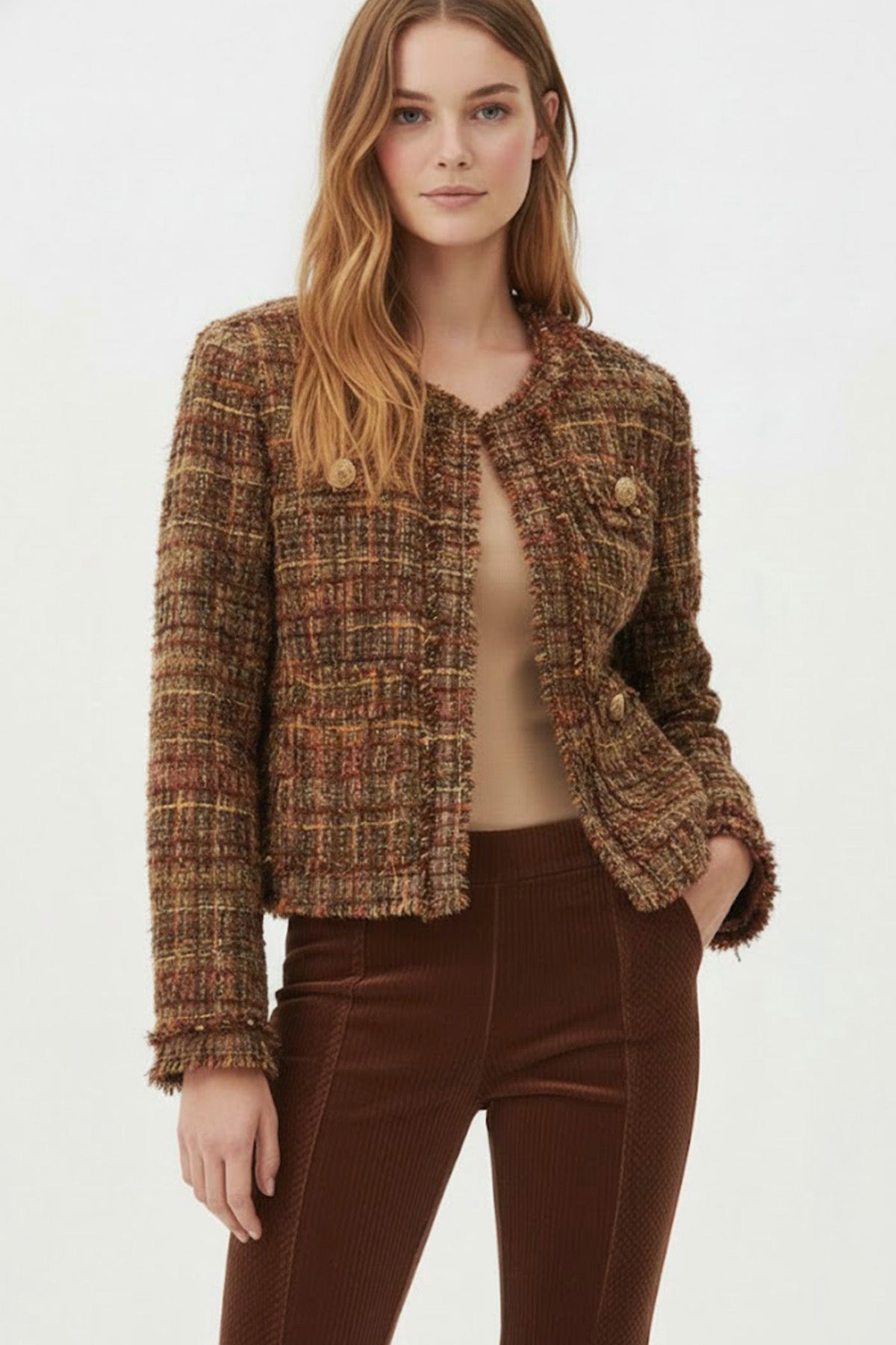 Derhy Boucle Jacket Gentiane