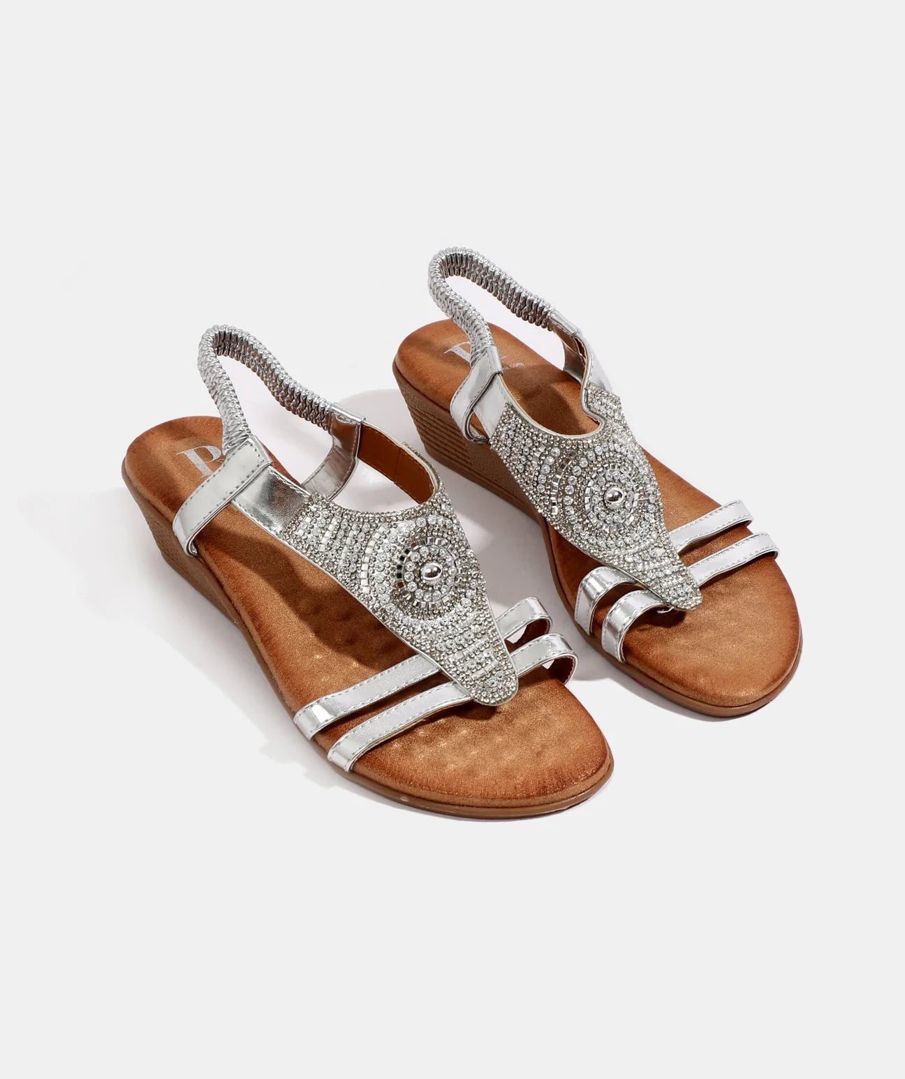 Pia Rossini Silver Amalfi Sandal AMA020