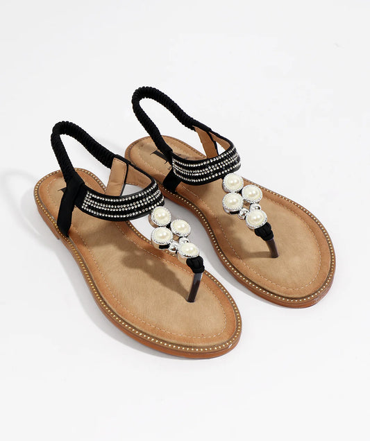 Pia Rossini Black Amira Sandal AMI01294