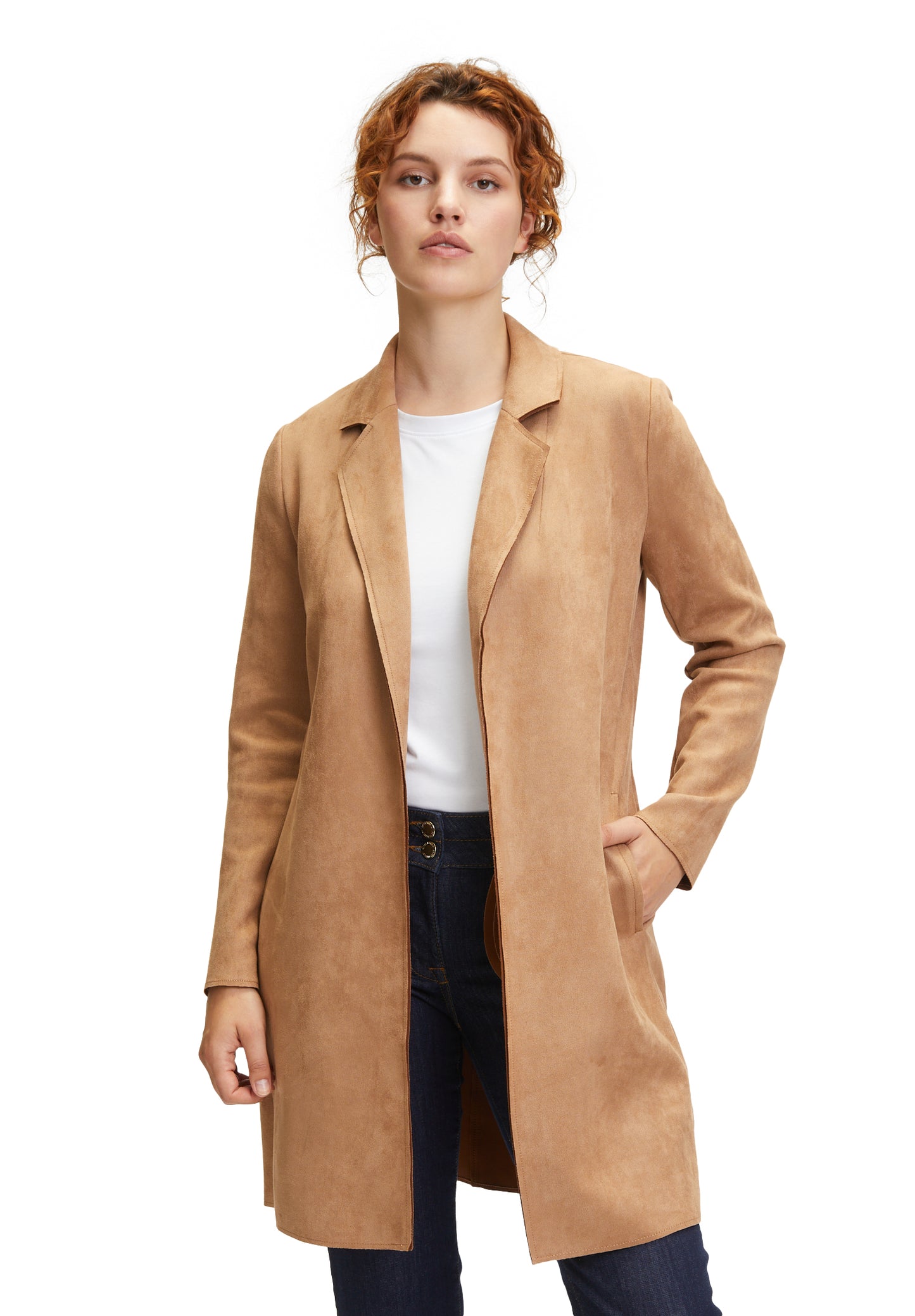 Betty Barclay Faux Suede Coat 4323/1178
