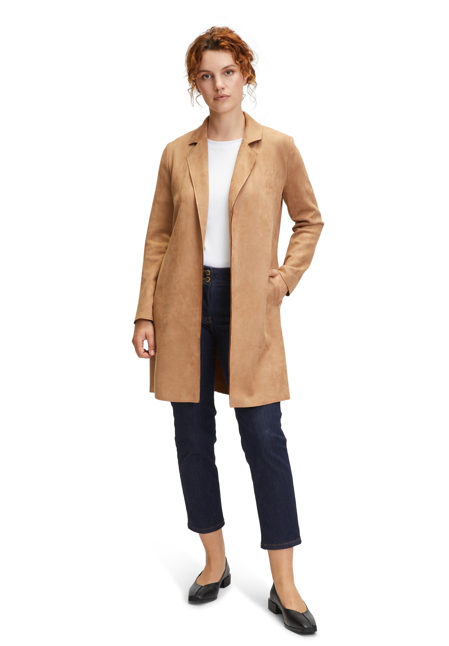 Betty barclay best sale faux suede jacket