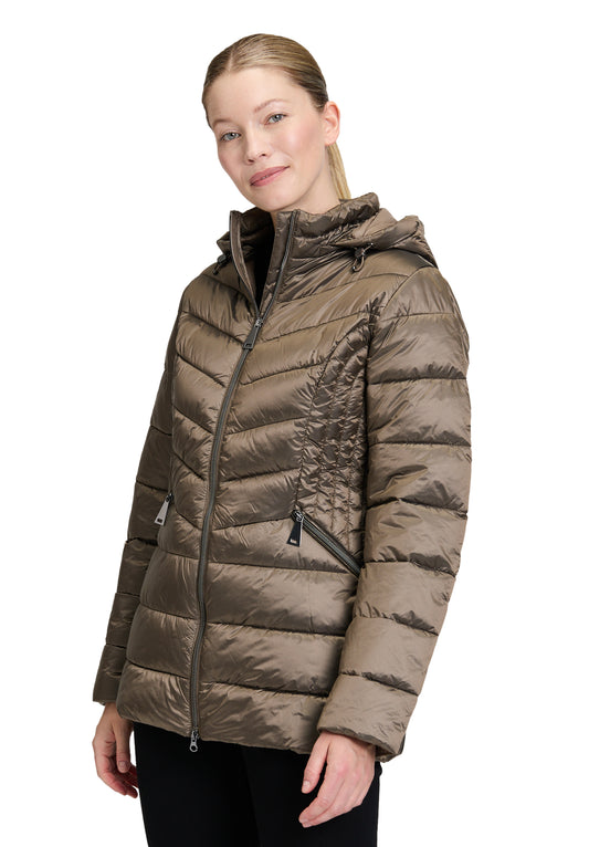 Betty Barclay Khaki Metallic Coat 7949/1549