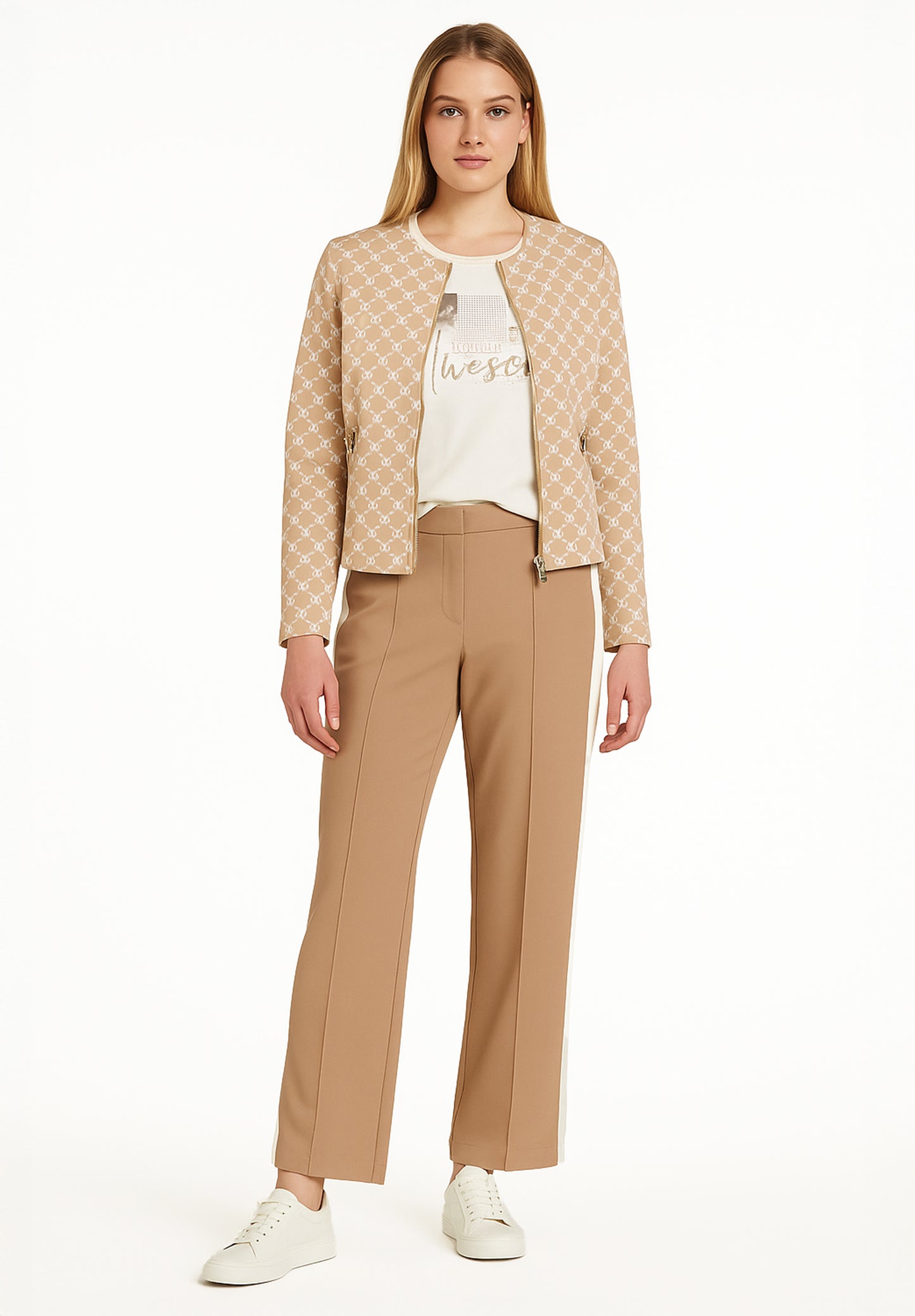 Betty Barclay Tie Print Zip Jacket 4714/1706