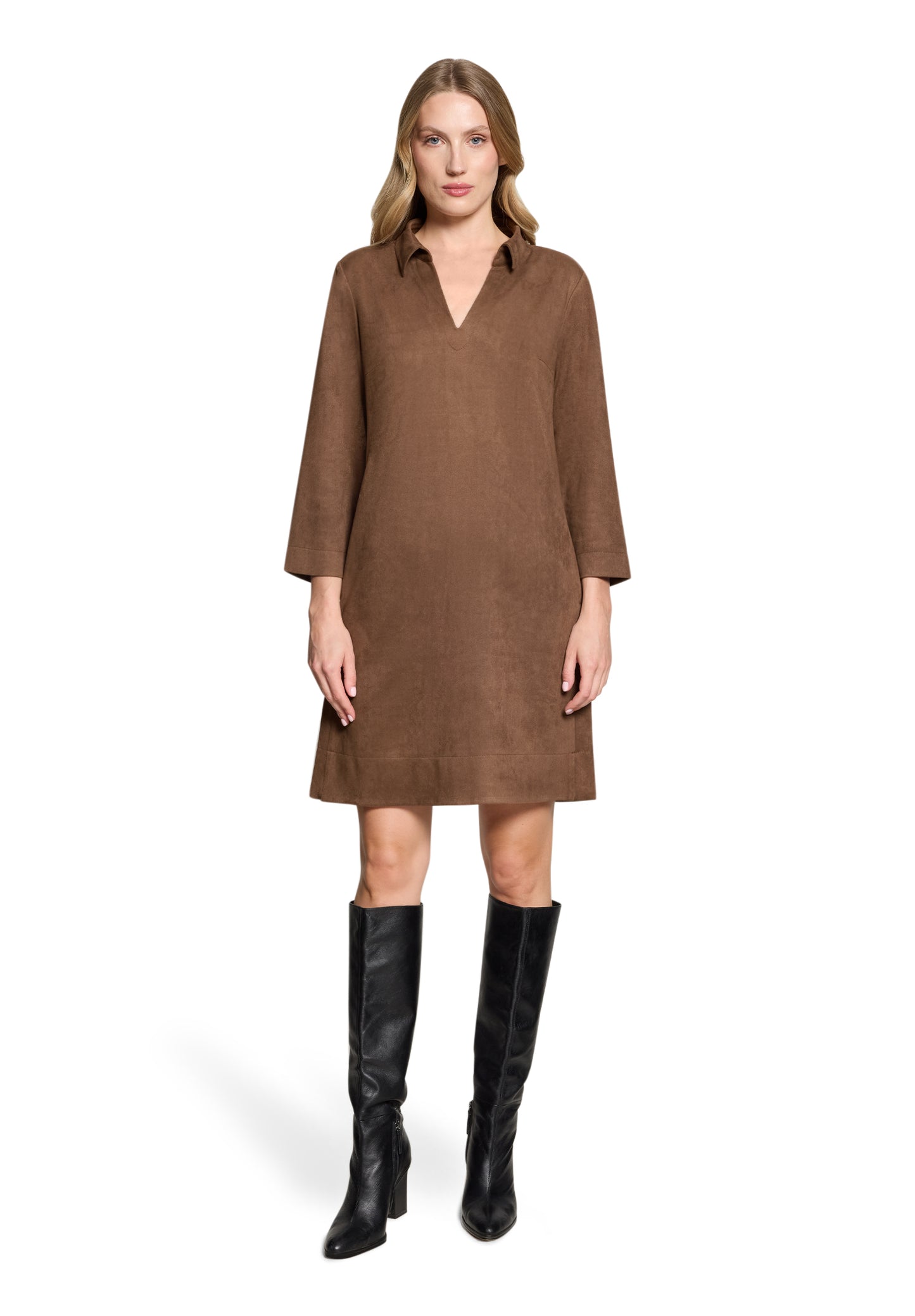 Betty Barclay Faux Suede Dress 1916/1673