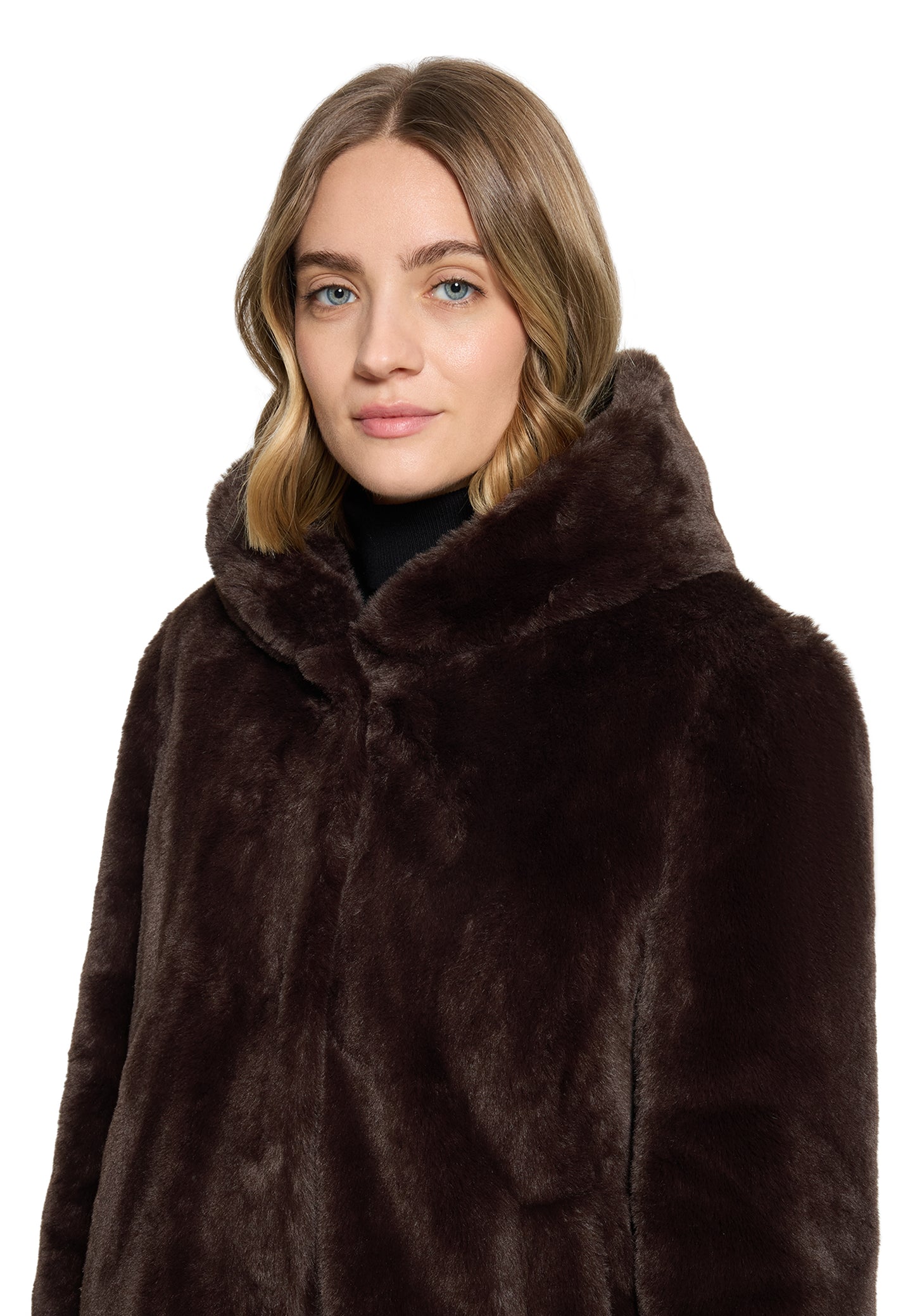 Betty Barclay Brown Faux Fur Coat 7191/1540
