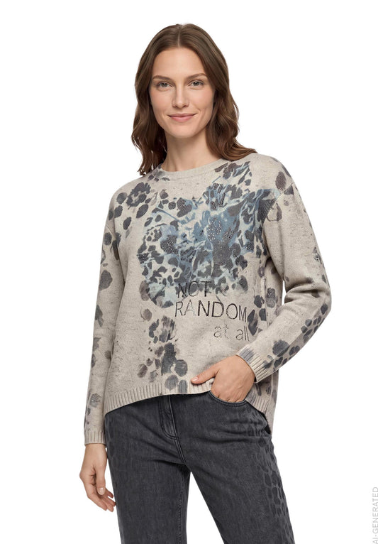 Betty Barclay Print Sweater 5513/2054