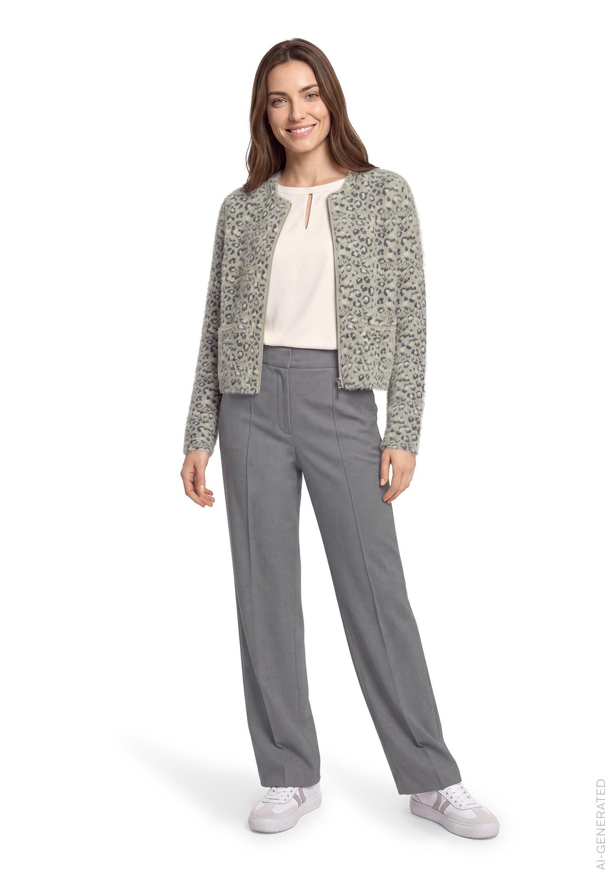 Betty Barclay Grey Wide Trousers 6149/1748
