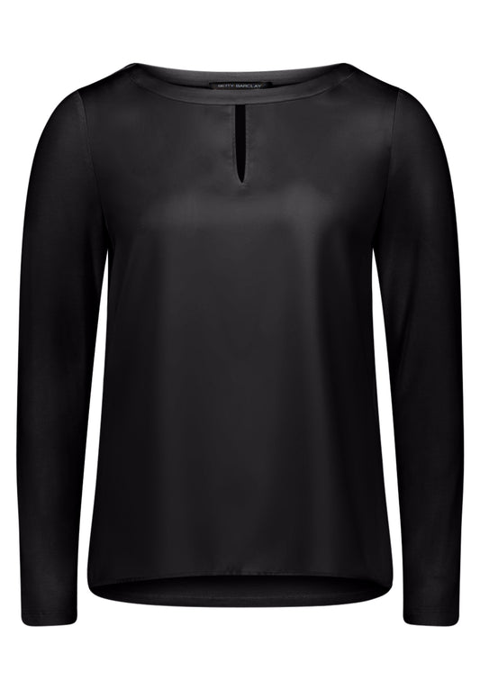 Betty Barclay Black Satin Front Top 2000/1798