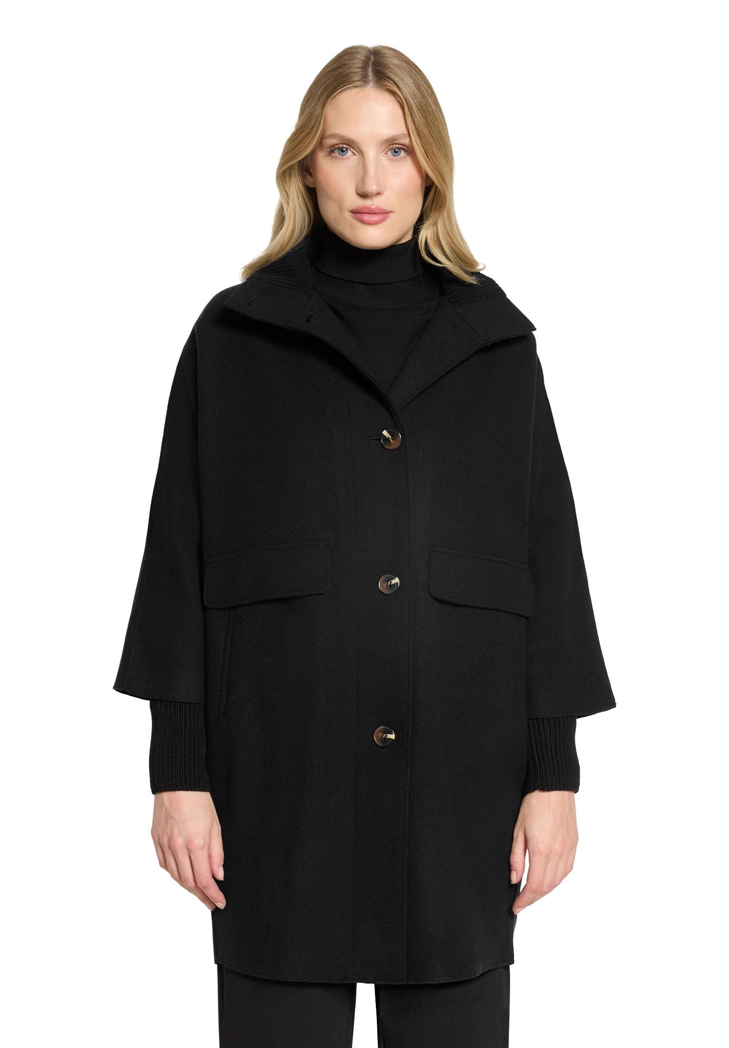 Betty Barclay Black Cocoon Coat 7183/1531