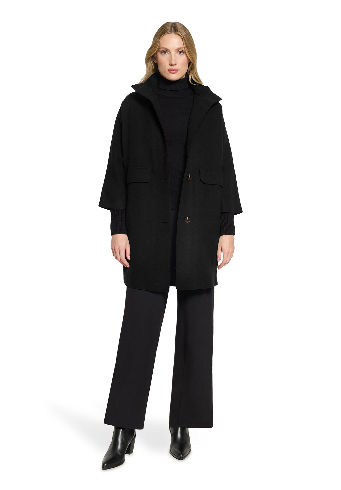 Betty Barclay Black Cocoon Coat 7183/1531