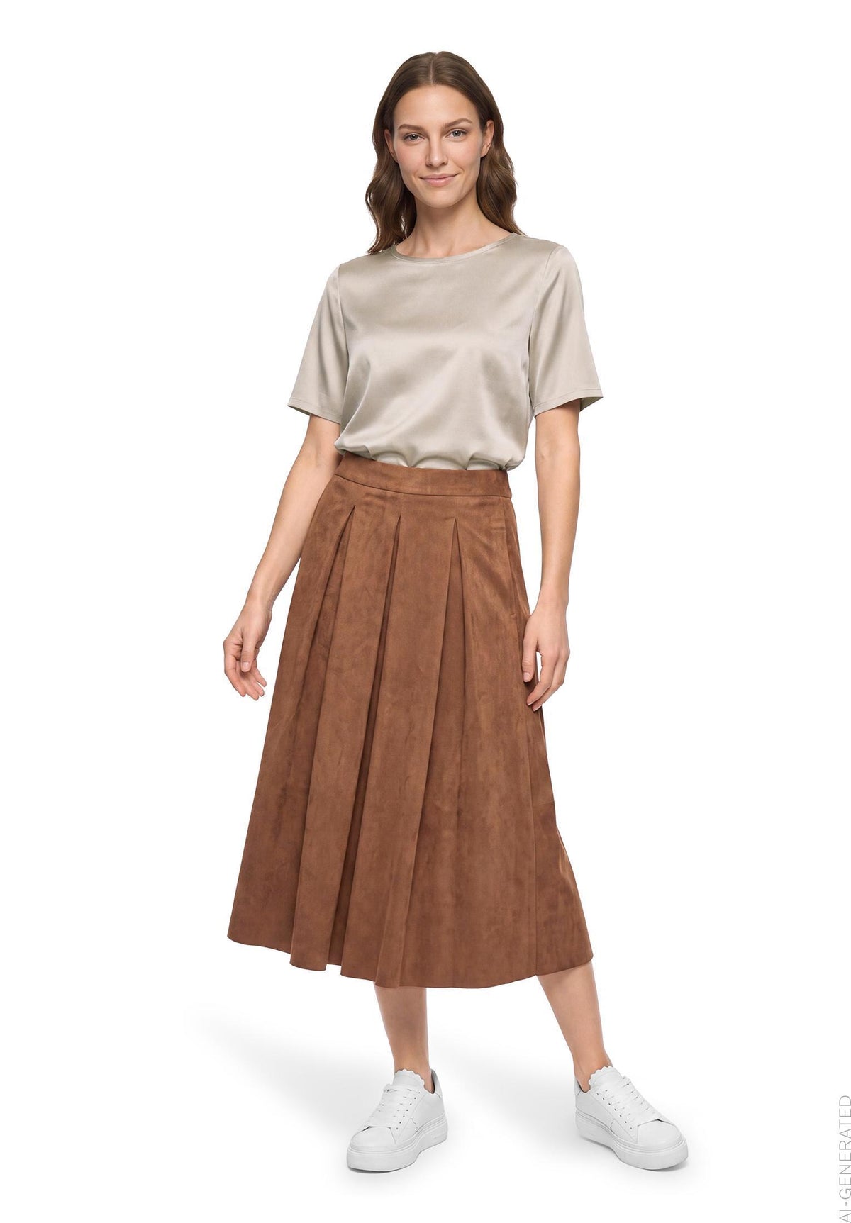 Betty Barclay Beige Satin Blouse 8921/1849
