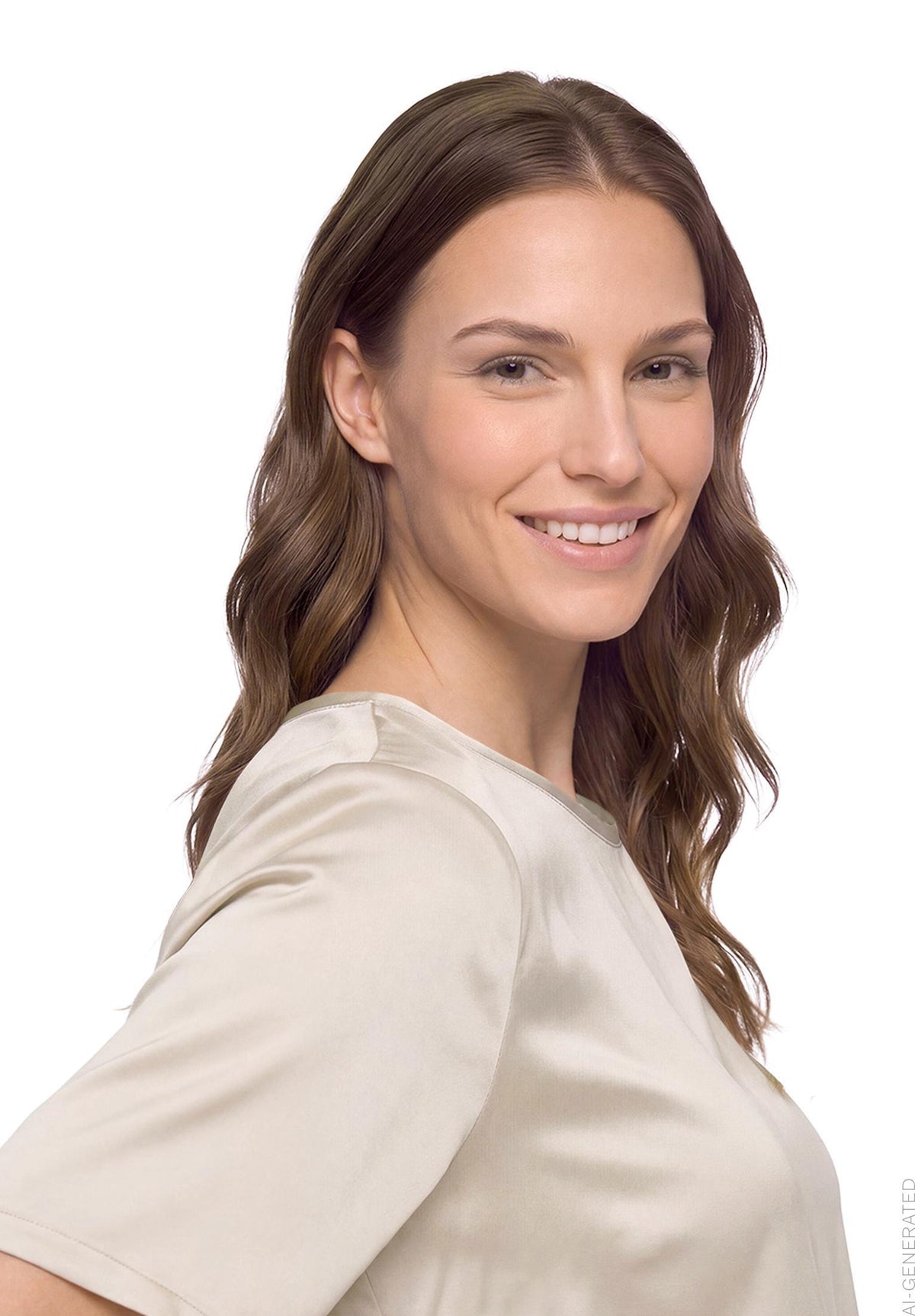Betty Barclay Beige Satin Blouse 8921/1849