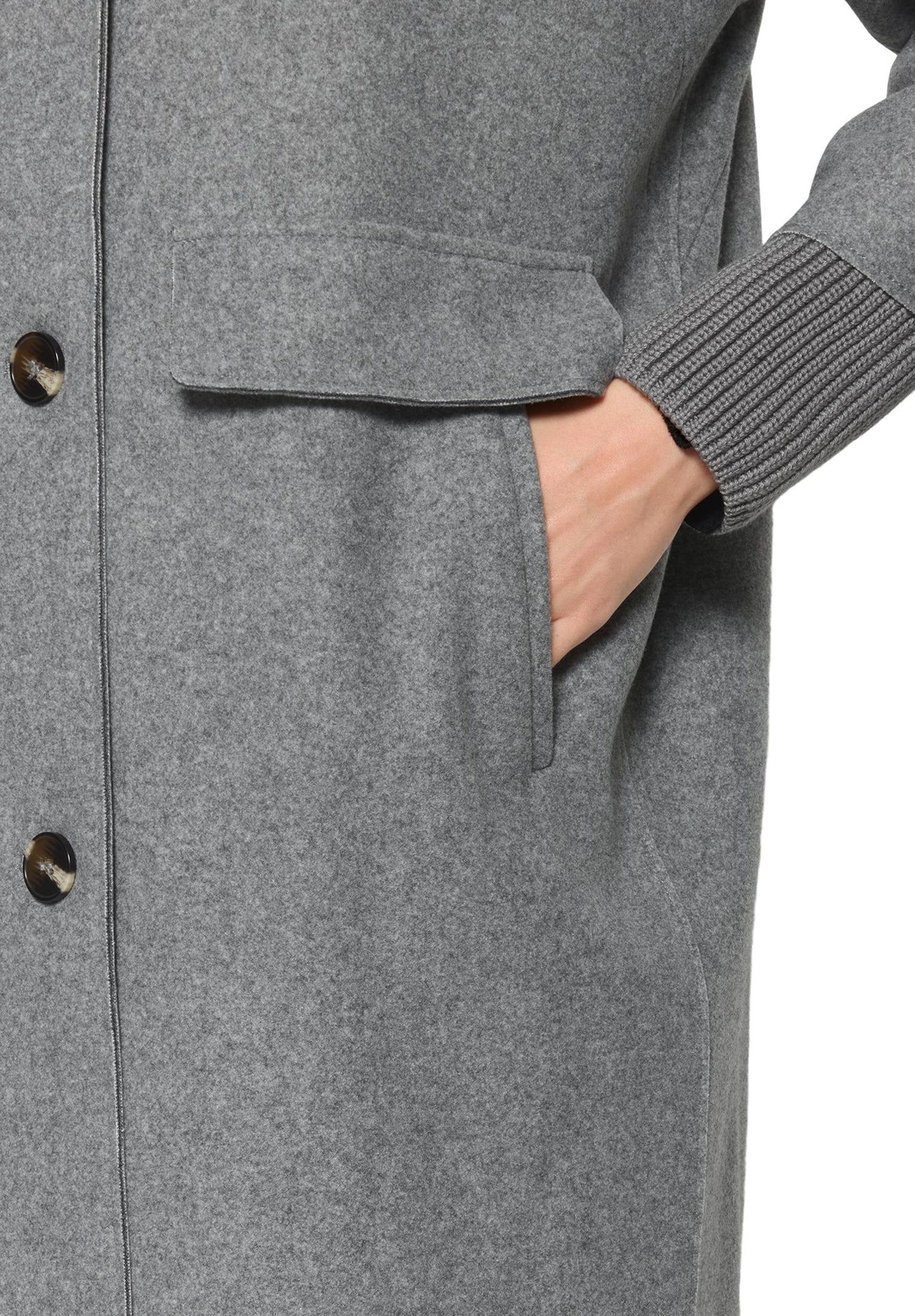 Betty Barclay Silver Cocoon Coat 7183/1531