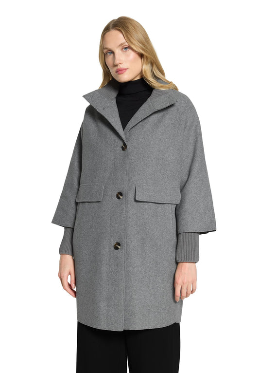 Betty Barclay Silver Cocoon Coat 7183/1531