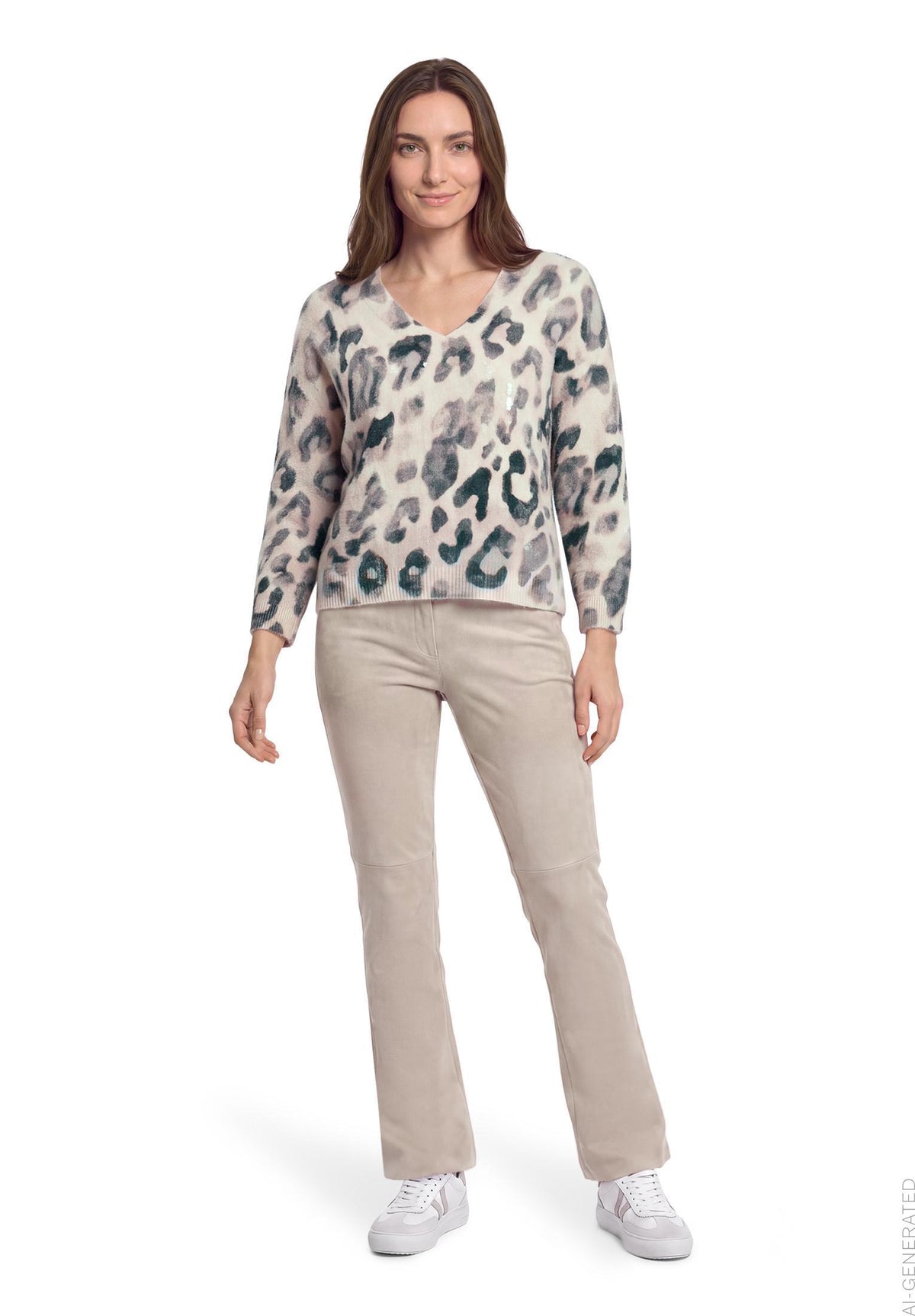 Betty Barclay Animal Print Sweater 5550/2085