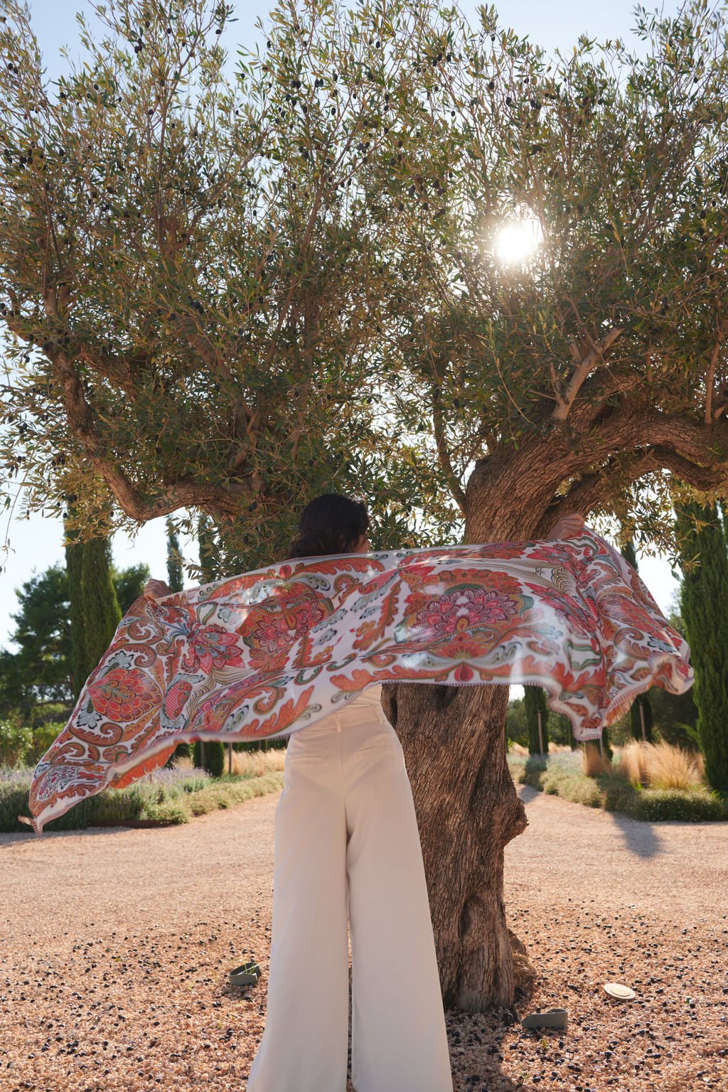 One Hundred Stars Fiesta Orange Scarf SCAFIEORA