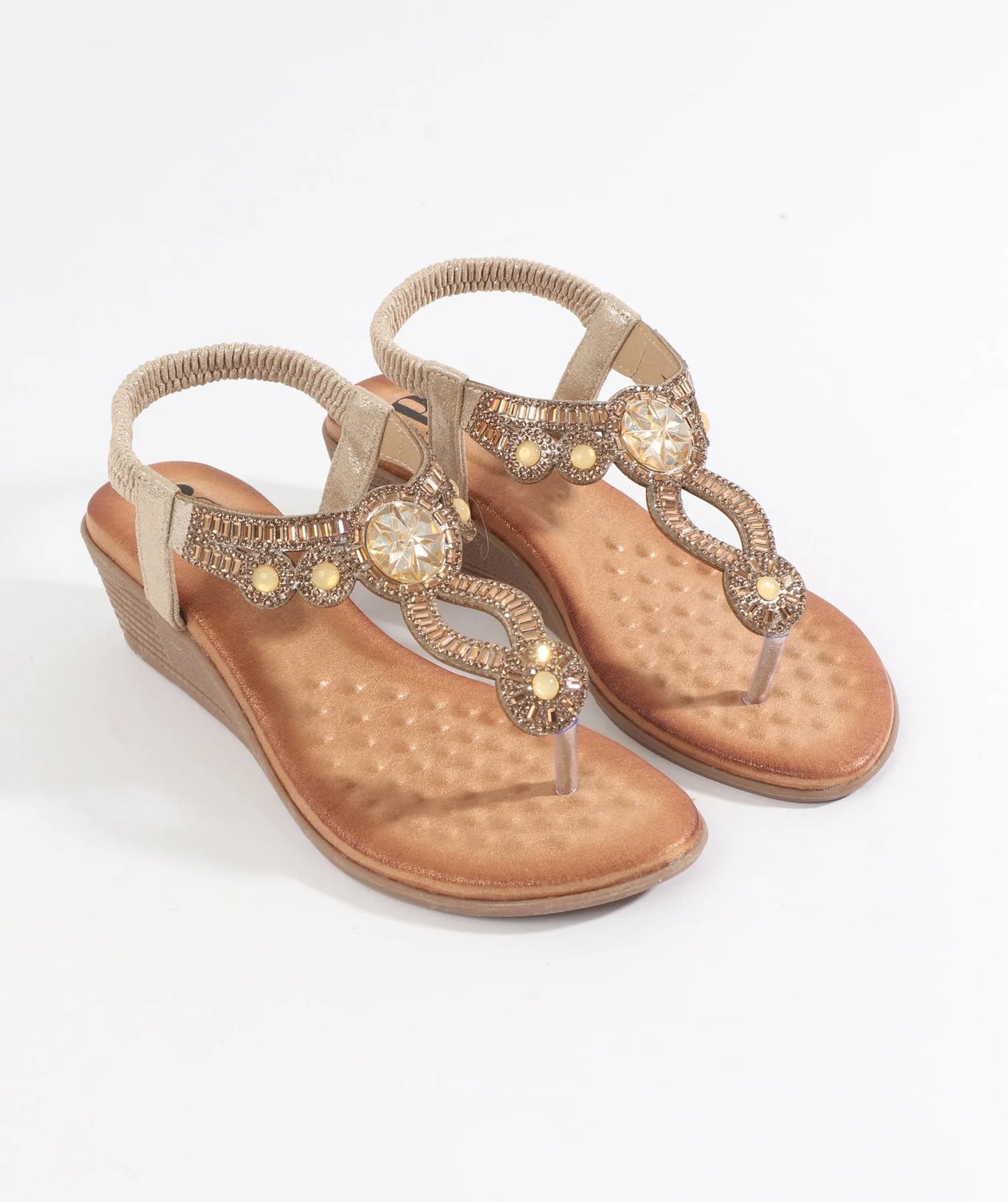 Pia Rossini Gold Cosmo Sandal COS010