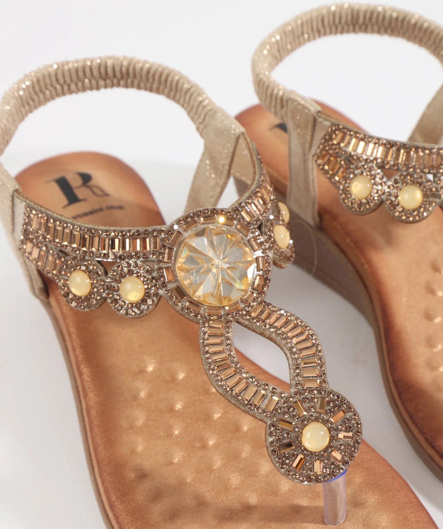 Pia Rossini Gold Cosmo Sandal COS010