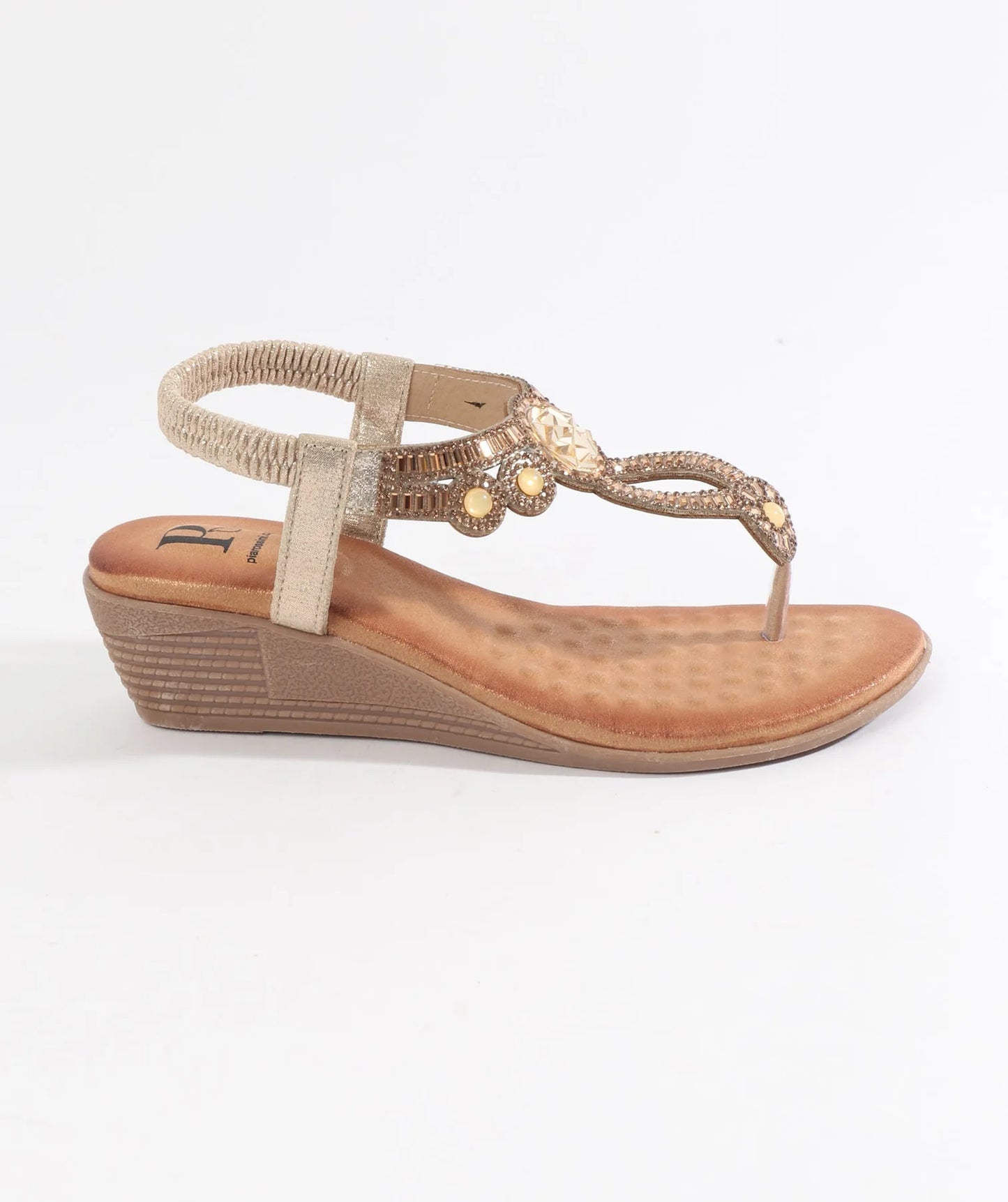 Pia Rossini Gold Cosmo Sandal COS010