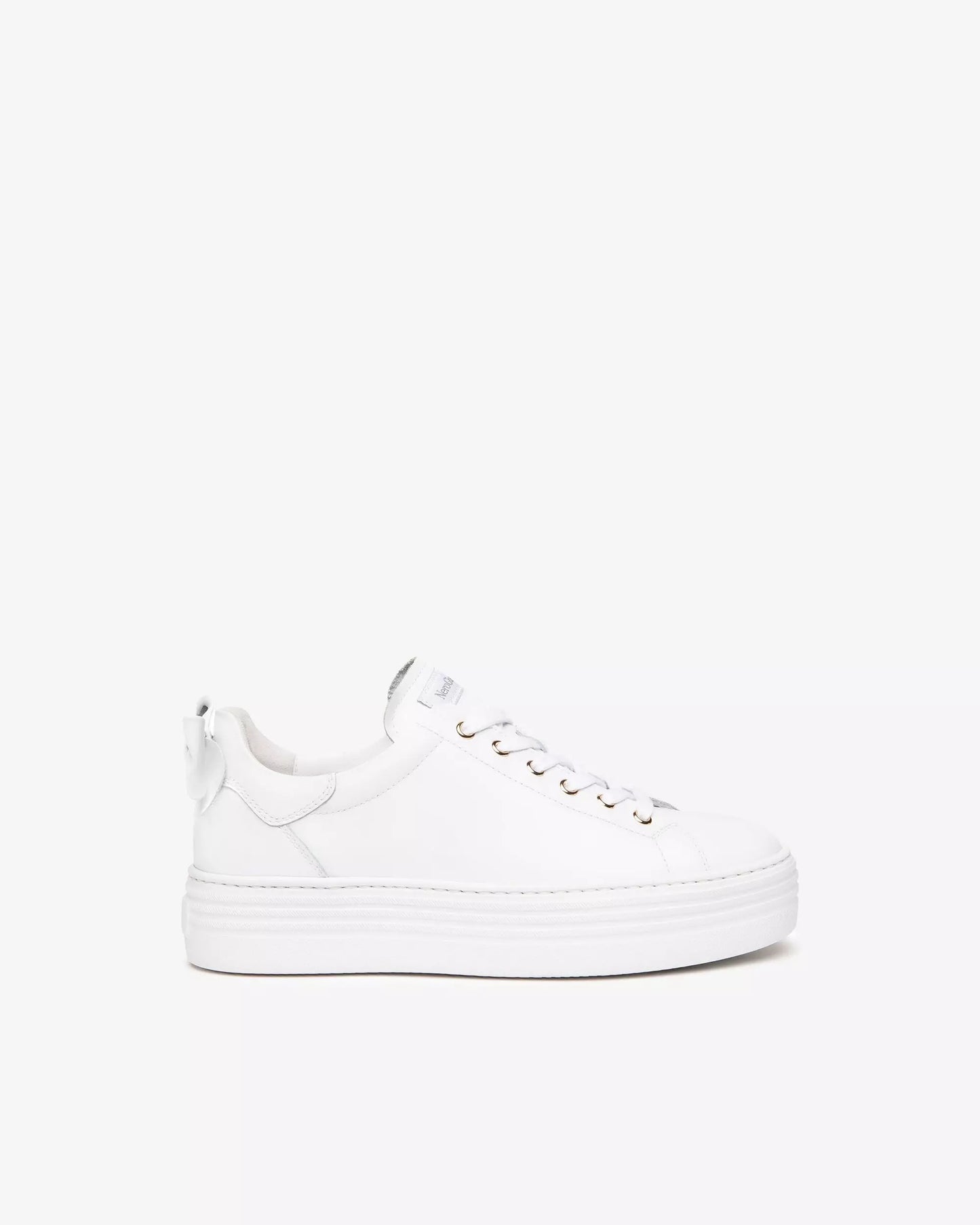 Nero Giardini White Trainer with Bow E306521