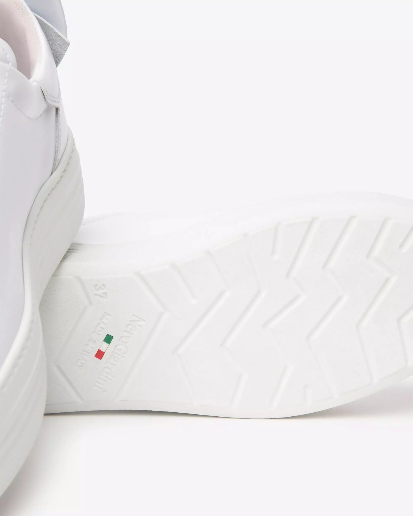 Nero Giardini White Trainer with Bow E306521