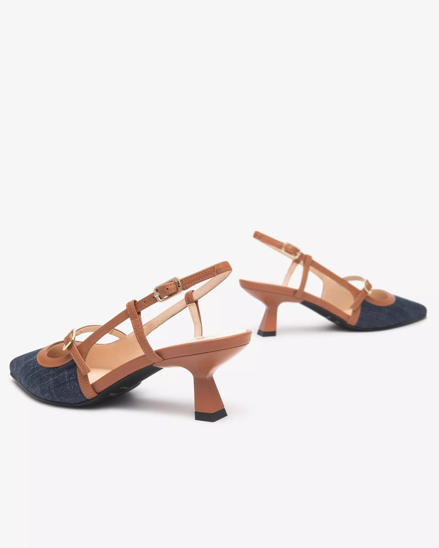 Nero Giardini Denim Kitten Heel Shoe E512254