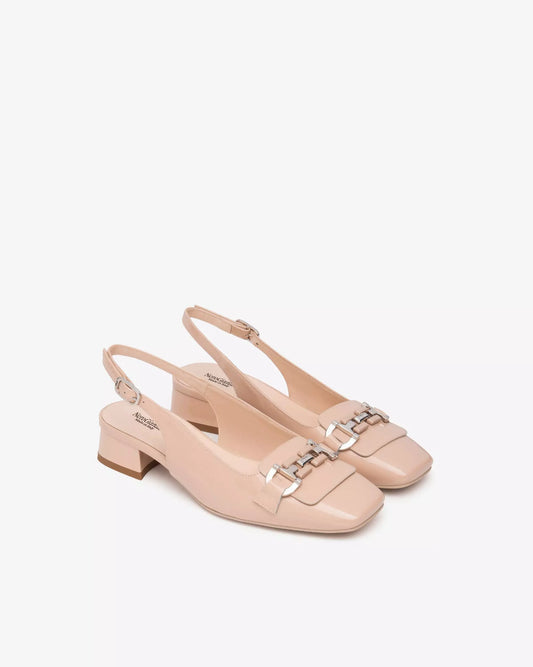 Nero Giardini Nude Patent Sling Back E512331
