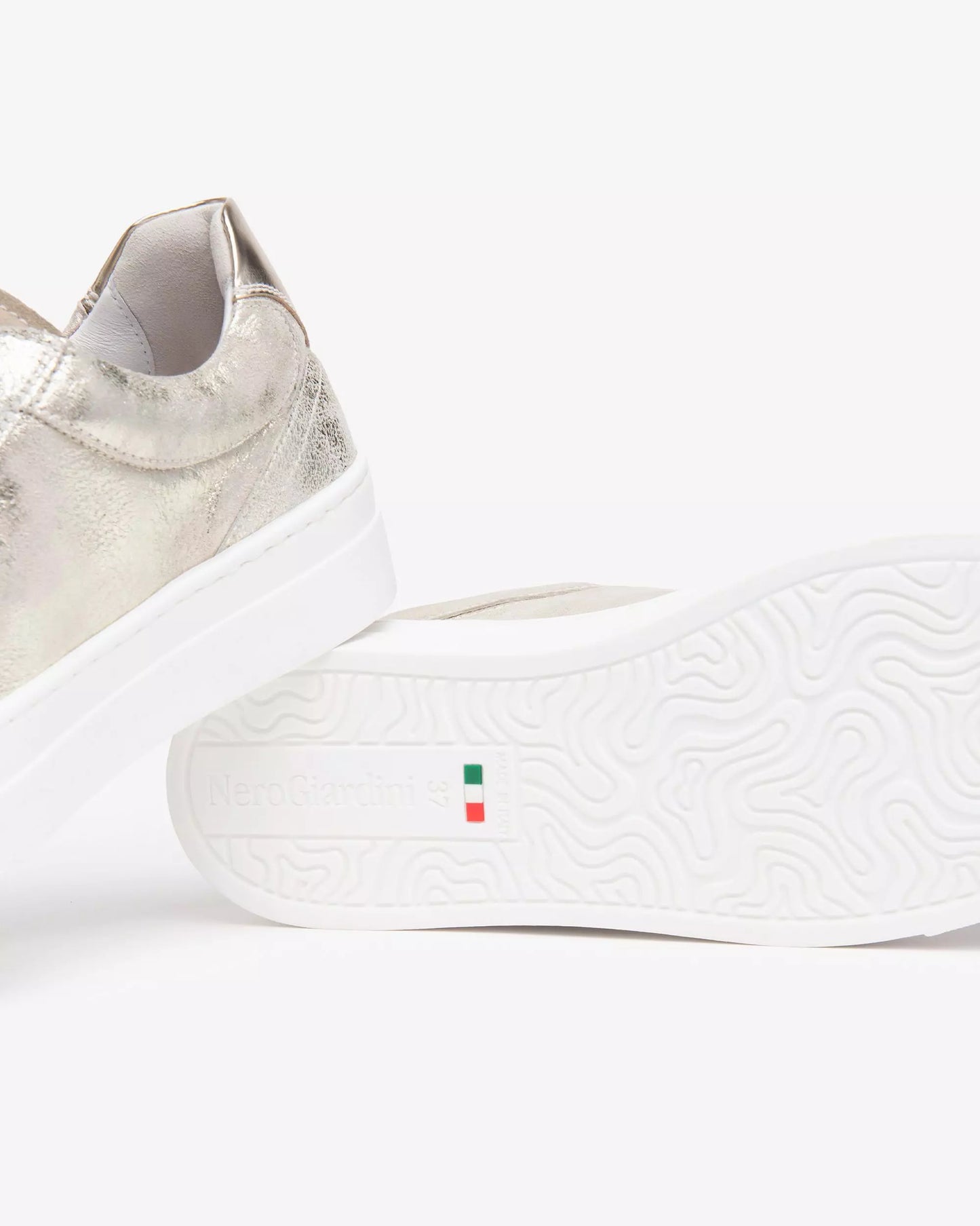 Nero Giardini Metallic Gold Bling Trainers E513010